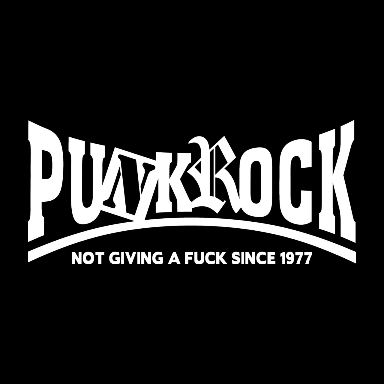 Punkrock not giving a fuck Motiv (klein)