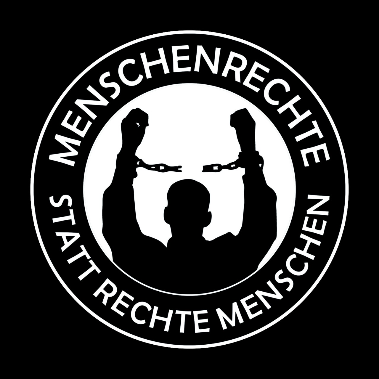 Menschenrechte statt rechte Menschen Motiv (klein)