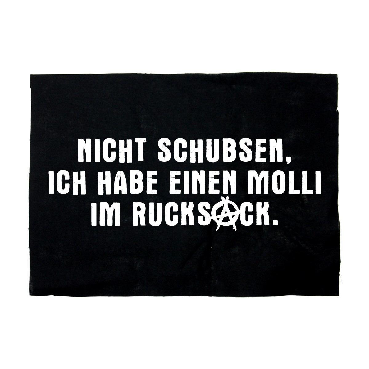 Nicht schubsen Motiv (groß)