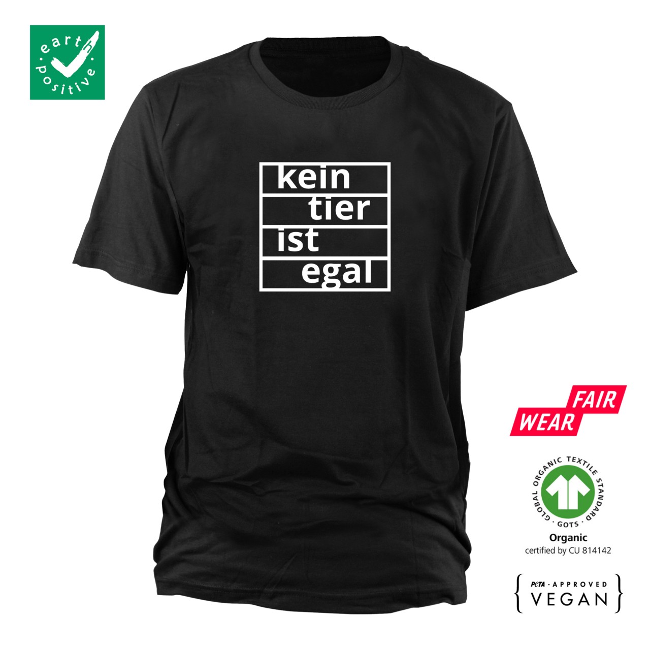 Kein Tier ist egal Bio T-Shirt Gr. S