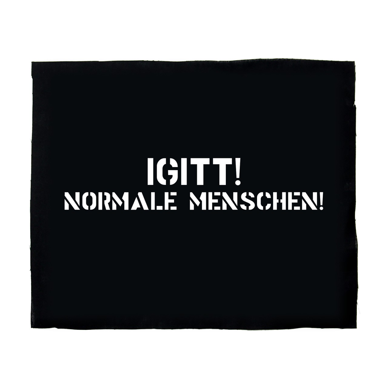 Igitt! Normale Menschen! Backpatch