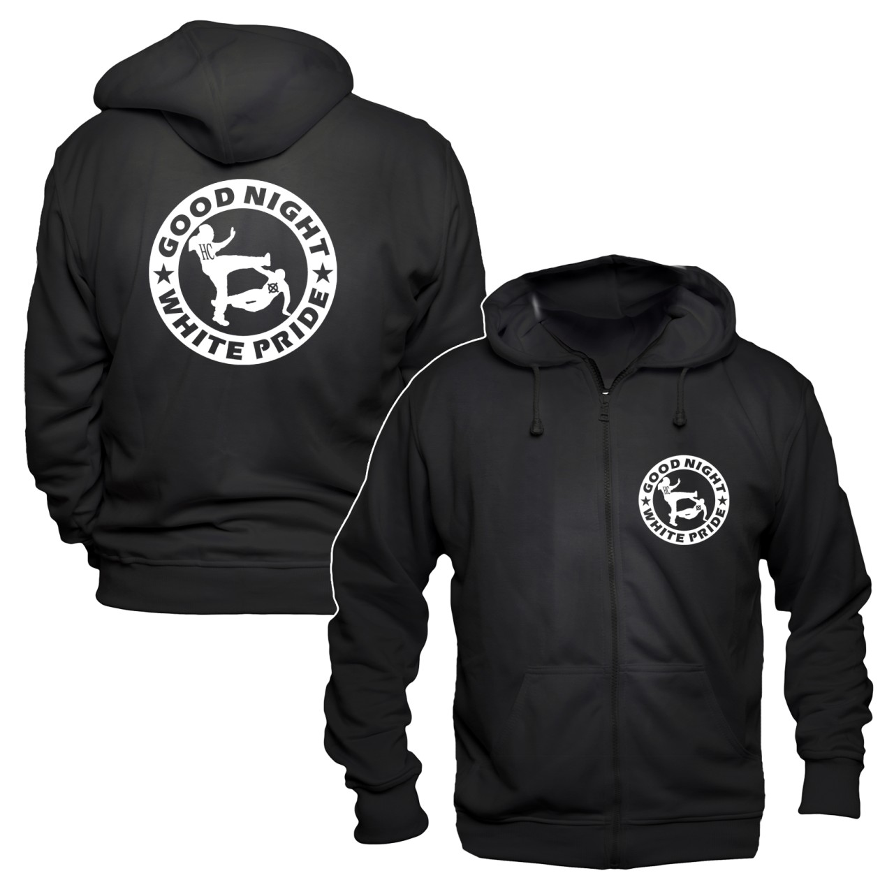 Zip Jacke Good Night white Pride