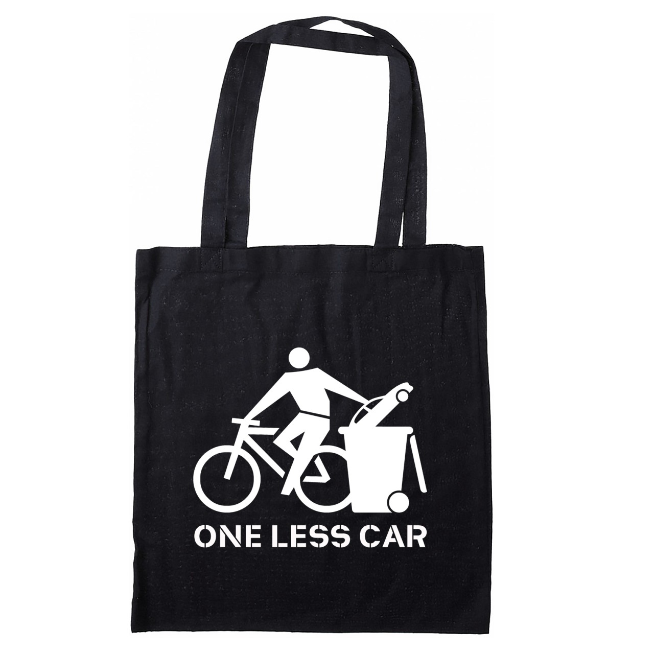 One Less Car (Bike) Stofftasche