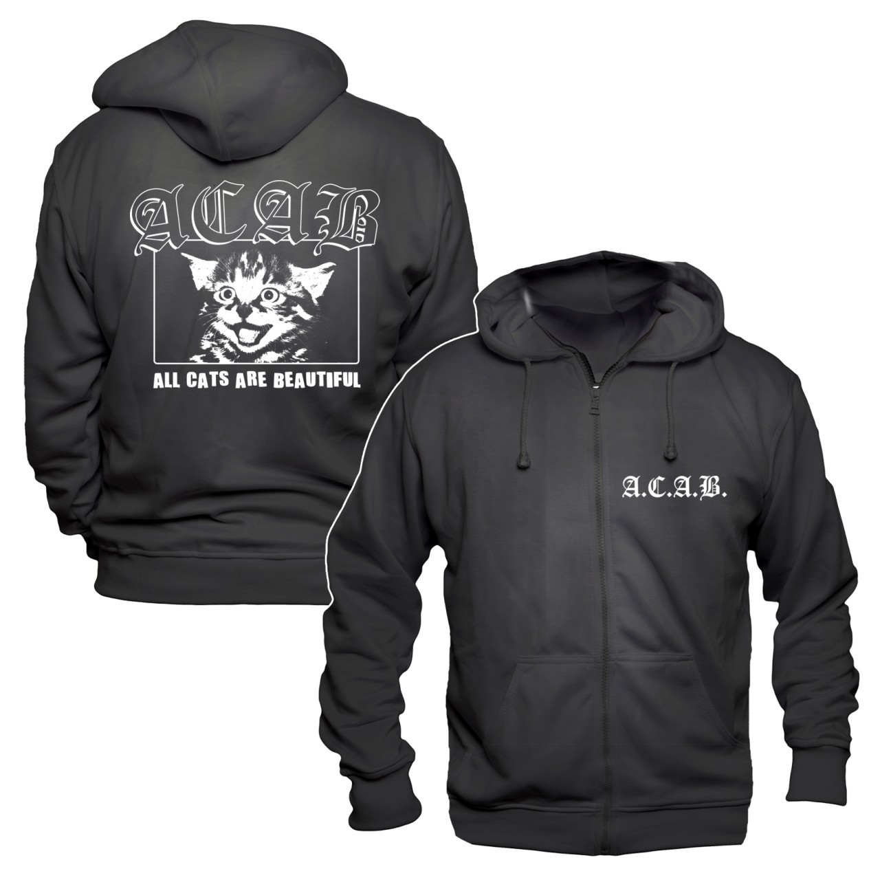 ACAB All Cats are beautiful Zip Hoodie